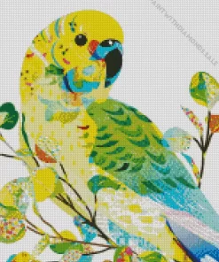 Colorful Budgie Diamond Painting