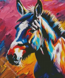 Colorful Donkey Art Diamond Painting