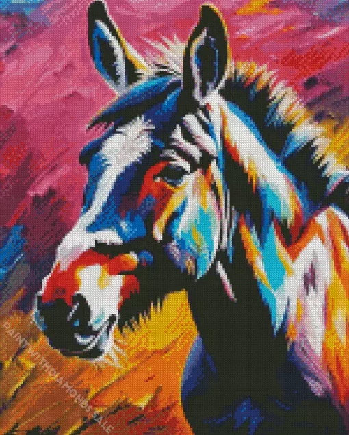 Colorful Donkey Art Diamond Painting