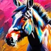 Colorful Donkey Art Diamond Painting