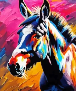 Colorful Donkey Art Diamond Painting