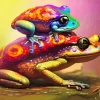 Colorful Frogs Diamond Painting