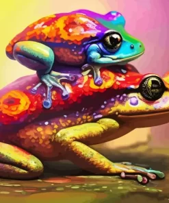 Colorful Frogs Diamond Painting