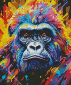 Colorful Gorilla Diamond Painting