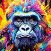 Colorful Gorilla Diamond Painting