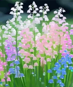 Colorful Lily Of The Valley Diamond Painting