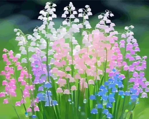 Colorful Lily Of The Valley Diamond Painting