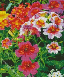 Colorful Petunias Diamond Painting