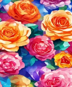 Colorful Roses Art Diamond Painting