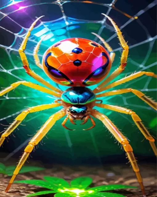 Colorful Spider Art Diamond Painting