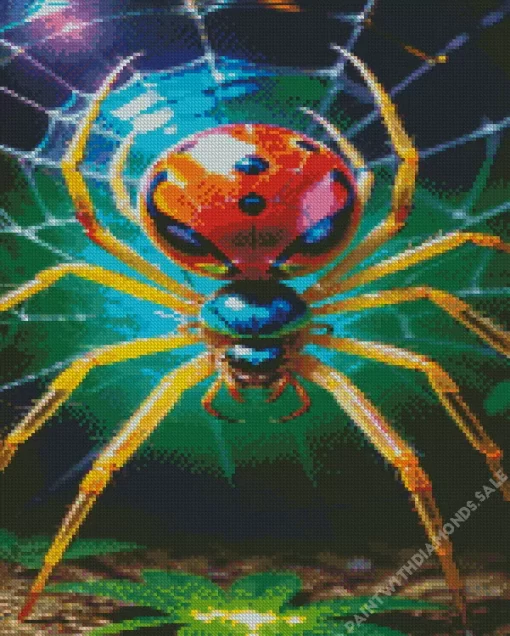 Colorful Spider Art Diamond Painting