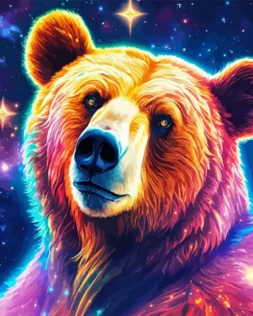 Colorful Bear Diamond Painting