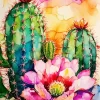 Colorful Cactus Art Diamond Painting