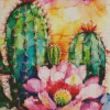 Colorful Cactus Art Diamond Painting