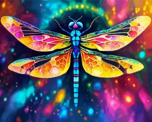 Colorful Dragonfly Diamond Painting