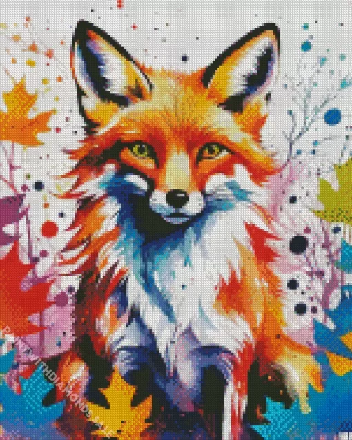 Colorful Fox Diamond Painting