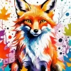 Colorful Fox Diamond Painting