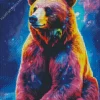 Colorful Grizzly Bear Diamond Painting