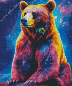 Colorful Grizzly Bear Diamond Painting