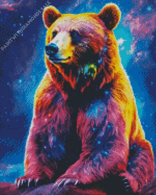 Colorful Grizzly Bear Diamond Painting