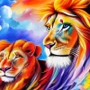 Colorful Lion Diamond Painting