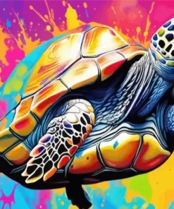 Colorful Sea Turtle Diamond Painting