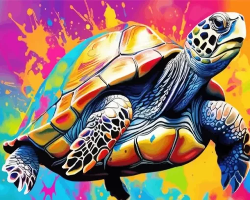 Colorful Sea Turtle Diamond Painting