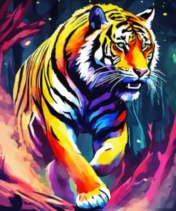 Colorful Tiger Diamond Painting