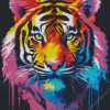 Colorful Tiger Head Diamond Painting