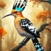 Cool Hoopoe Bird Art Diamond Painting