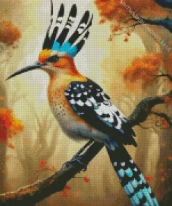 Cool Hoopoe Bird Art Diamond Painting