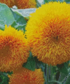 Cool Sunflower Teddy Bear Diamond Painting