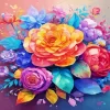 Cool Colorful Roses Art Diamond Painting