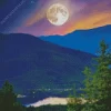 Cool Full Moon Landscape Diamond Painting