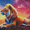 Cool Galaxy Lion Diamond Painting