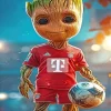 Cool Groot Soccer Diamond Painting