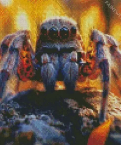 Cool Spider Close Up Diamond Painting