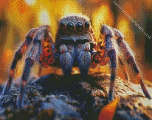 Cool Spider Close Up Diamond Painting