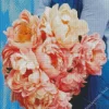 Coral Sunset Peony Bouquet Diamond Painting