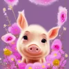 Cute Baby Pig Diamond Painting