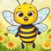 Cute Cartoon Bee Diamond Painting