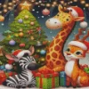 Cute Christmas Animals Diamond Paintings