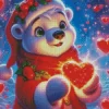 Cute Christmas Bear Diamond Paintings