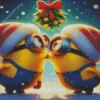 Cute Christmas Minions Art Diamond Paintings