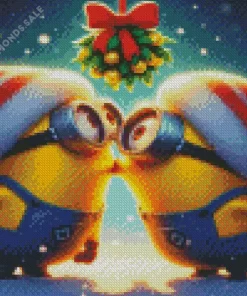 Cute Christmas Minions Art Diamond Paintings