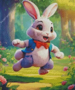 Cute Fun Rabbit Diamond Painting