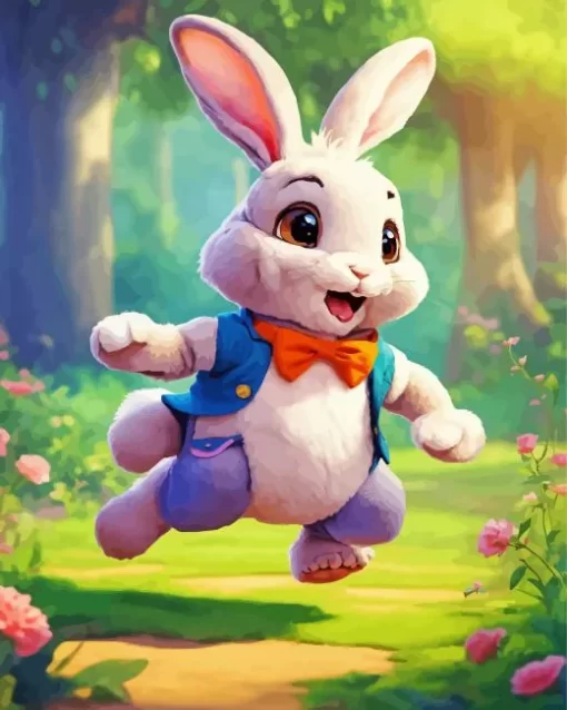 Cute Fun Rabbit Diamond Painting