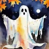 Cute Halloween Ghost Diamond Paintings