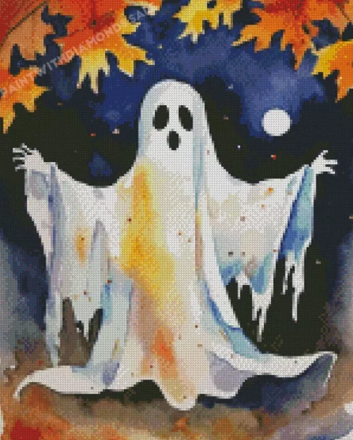 Cute Halloween Ghost Diamond Paintings