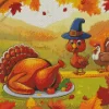 Cute Thanksgiving Art Diamond Paintings